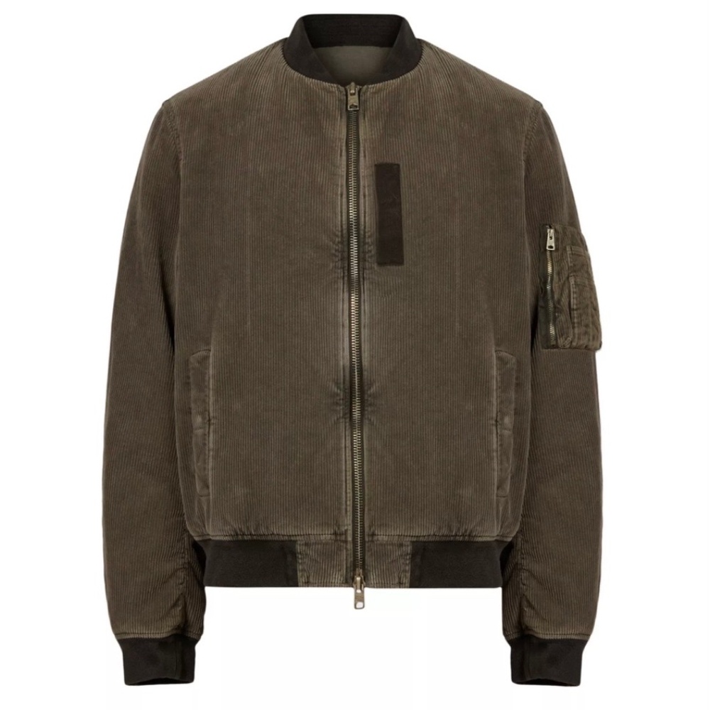 ALLSAINTS Tyler Corduroy Bomber Jacket Meadow Brown SZ XS NWOT